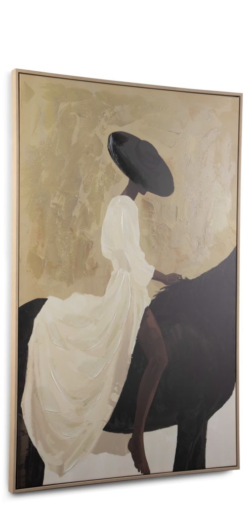 Amazone schilderij 90x140cm - Multikleur - Afbeelding 2