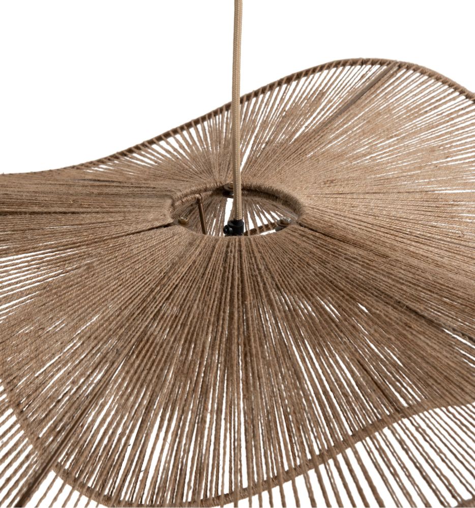 Iggy hanglamp 1*E27 D80cm - Naturel - Afbeelding 3