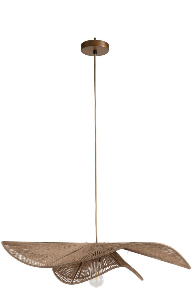 Iggy hanglamp 1*E27 D80cm - Naturel - Afbeelding 11