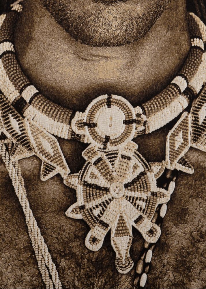 Samburu Warrior schilderij 75x125cm - Multikleur - Afbeelding 5