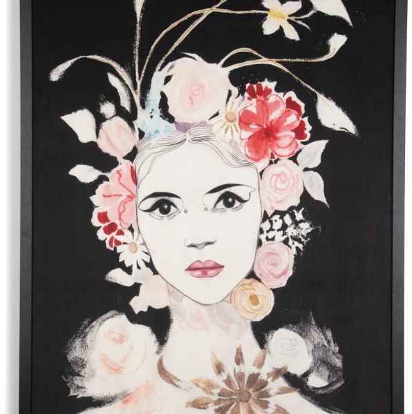 Dior Flower schilderij 120x180cm - Multikleur