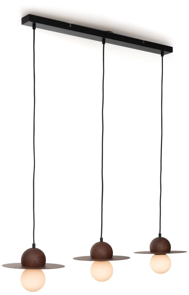Ufo hanglamp 3*G9 - Bruin - Afbeelding 2
