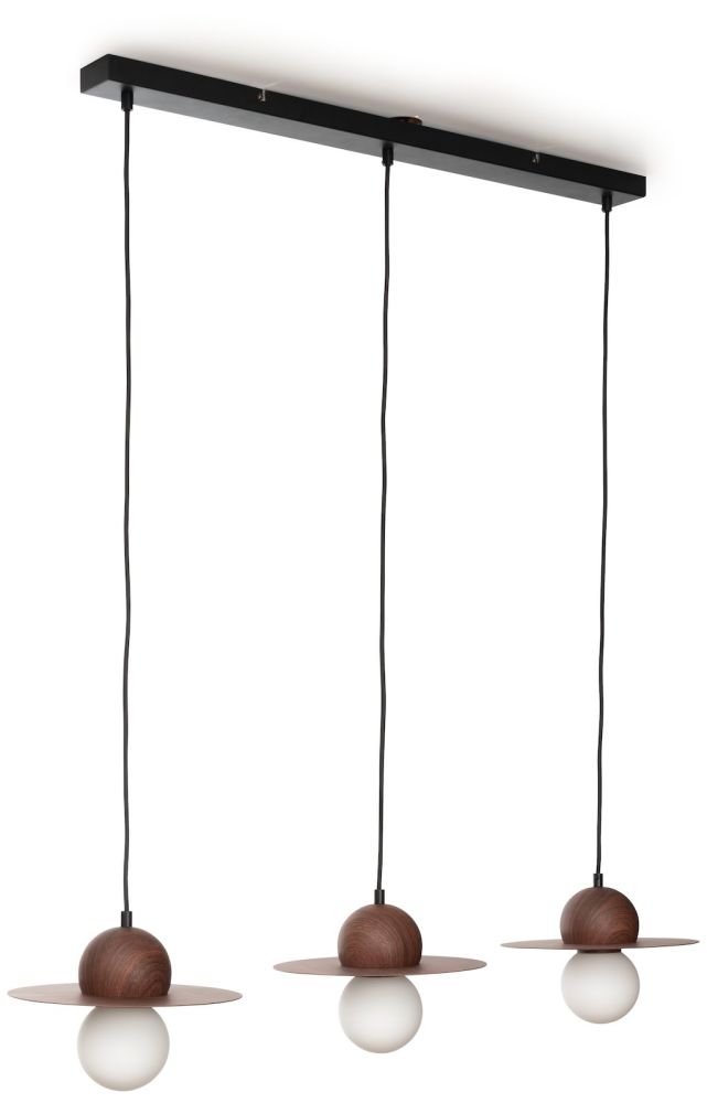 Ufo hanglamp 3*G9 - Bruin - Afbeelding 5