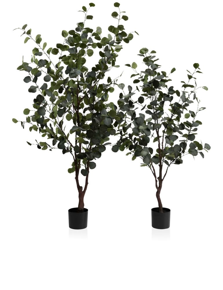 Eucalyptus Tree kunstplant H140cm - Groen - Afbeelding 7