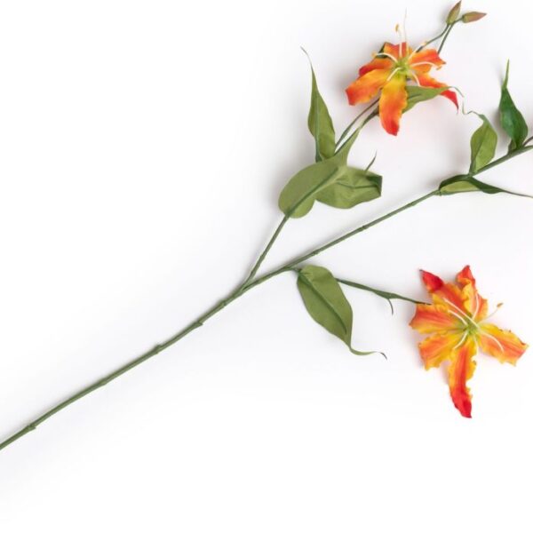 Gloriosa Spray kunstbloem H90cm - Oranje