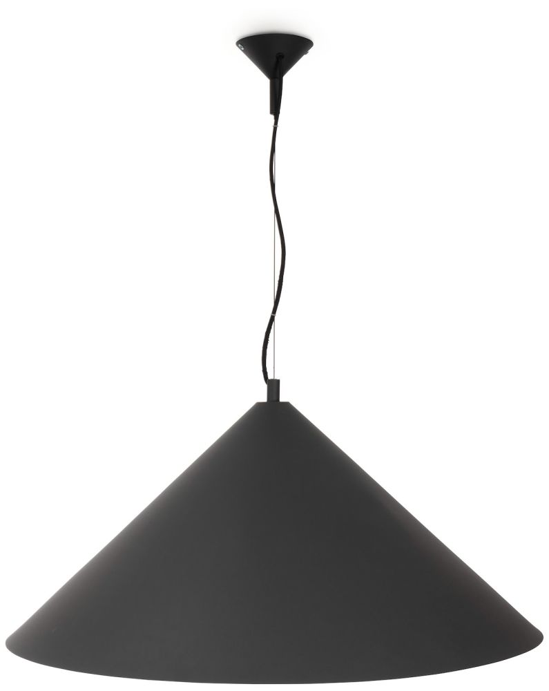 Daan hanglamp 1*E27 - Zwart - Afbeelding 2