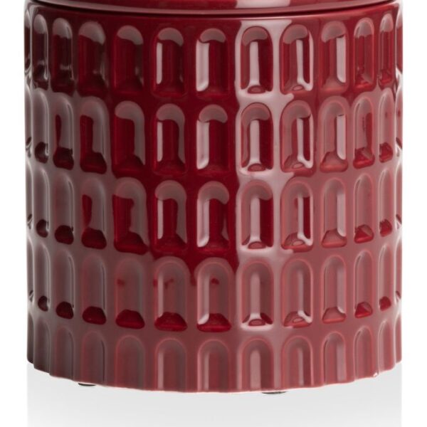 Bisko pot H16.5cm - Bordeaux