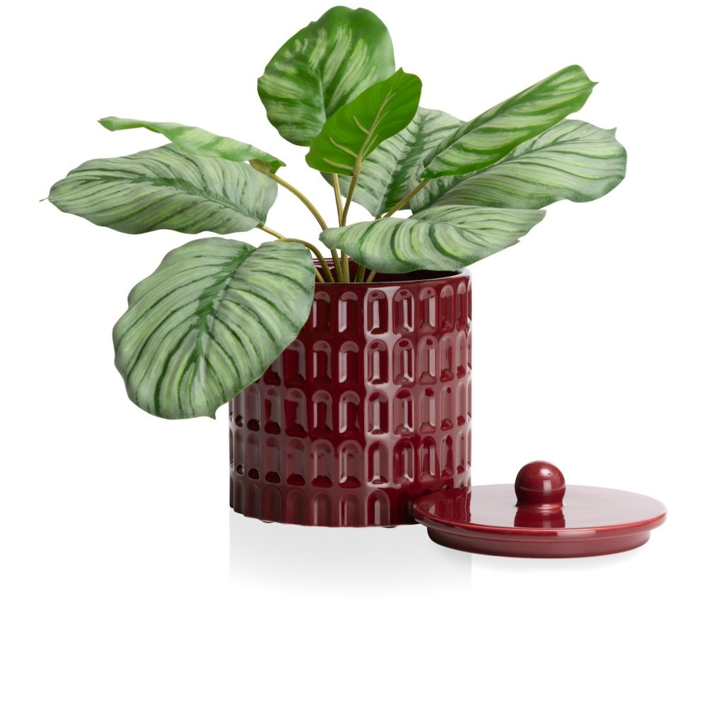 Bisko pot H16.5cm - Bordeaux - Afbeelding 2