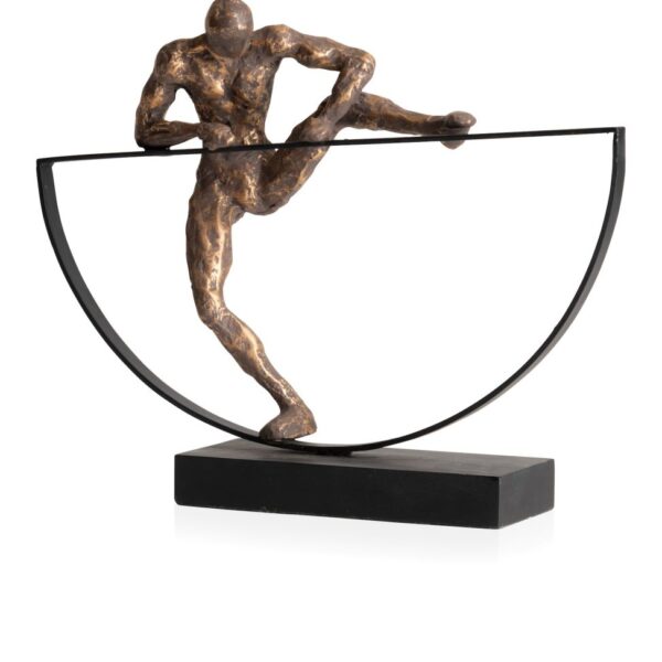 Climbing beeld H33cm - Goud