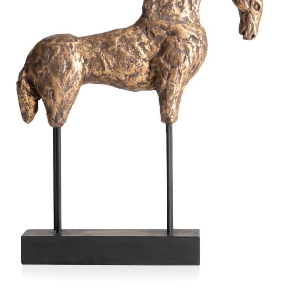 Stallion beeld H35cm - Goud
