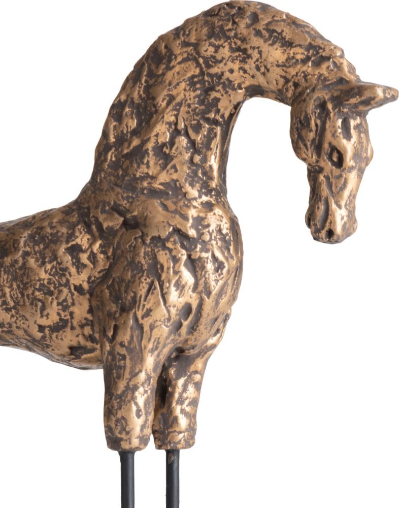 Stallion beeld H35cm - Goud - Afbeelding 2
