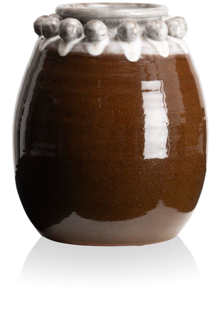 Nera vaas H31cm - Bruin