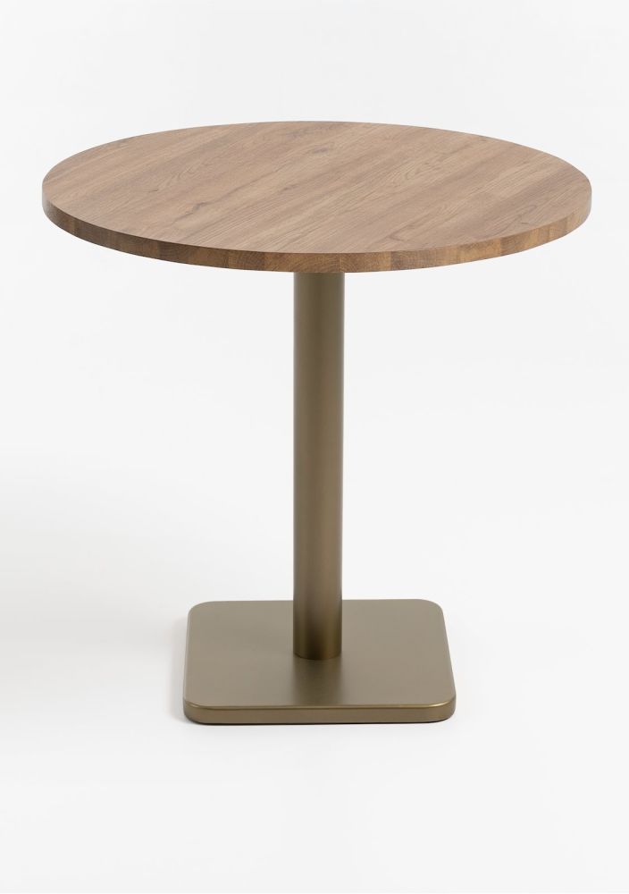 Brest bistrotafel vintage oak D80cm - Afbeelding 2
