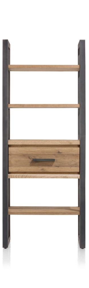 Brooklyn, boekenkast 75 cm - 1-lade + 5-niches - Afbeelding 2