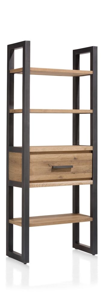 Brooklyn, boekenkast 75 cm - 1-lade + 5-niches - Afbeelding 3
