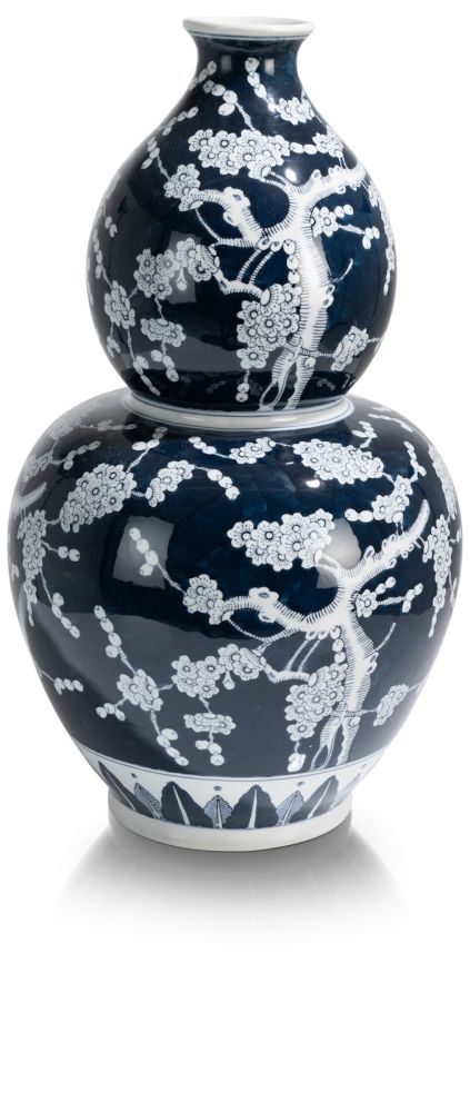 Ling vaas H61cm - Blauw