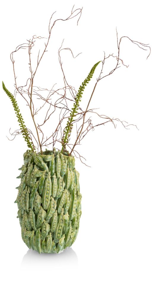Peas in a pot vaas H45cm - Groen - Afbeelding 2