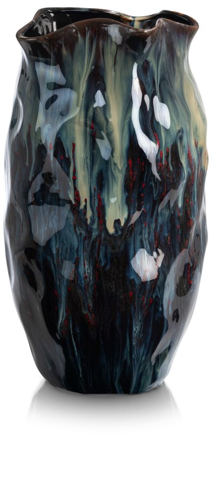 Julius vaas H45cm - Blauw