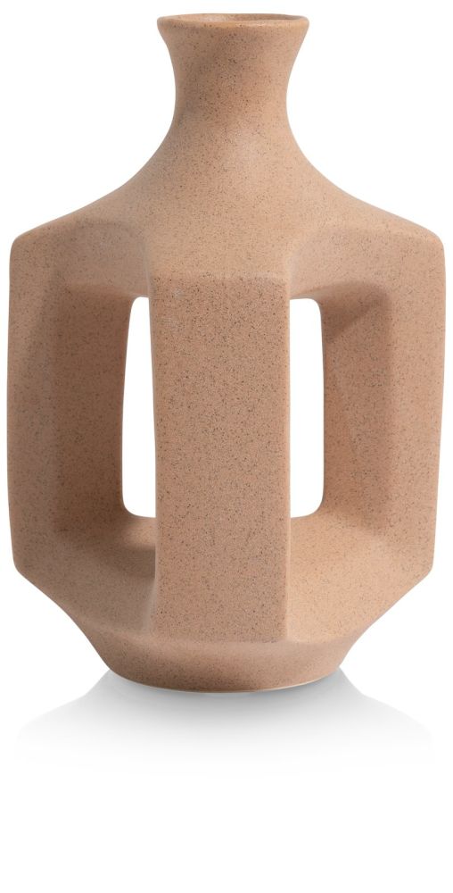 Jules vaas H21cm - Beige