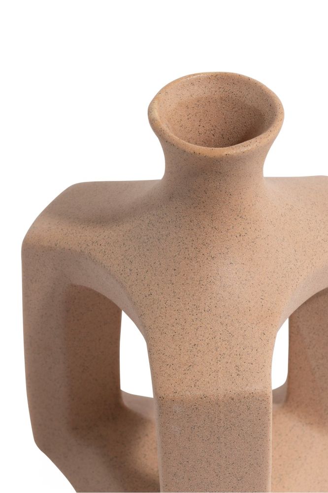 Jules vaas H21cm - Beige - Afbeelding 3