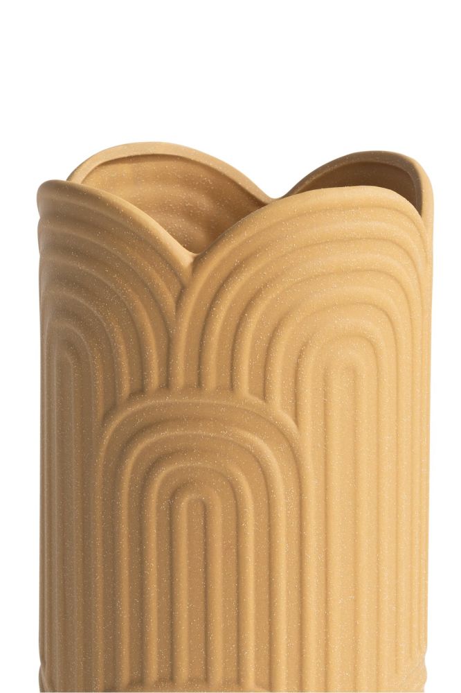 Gia vaas H35cm - Oker - Afbeelding 3