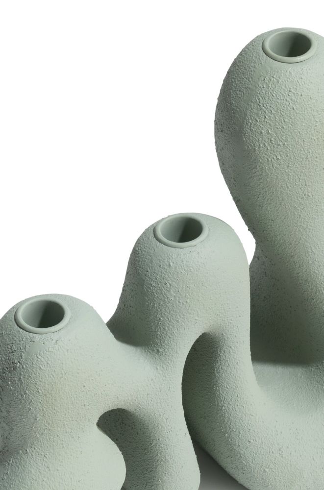 Mees kandelaar H25cm - Groen - Afbeelding 3