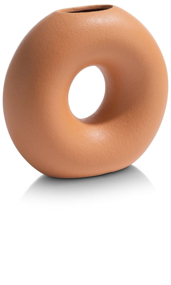 Donut vaas H22cm - Oranje - Afbeelding 2