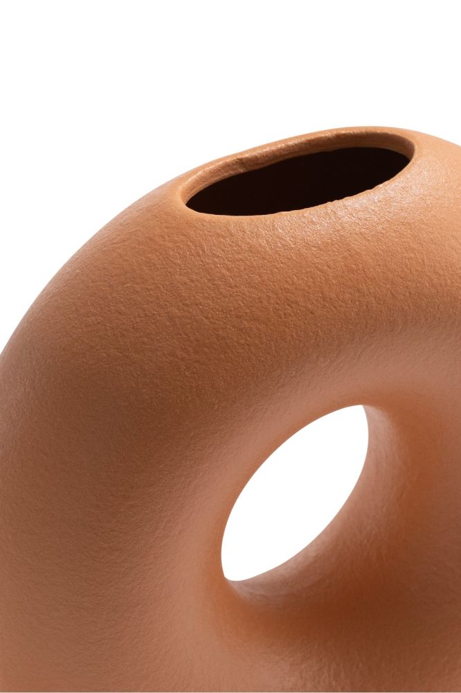 Donut vaas H22cm - Oranje - Afbeelding 3