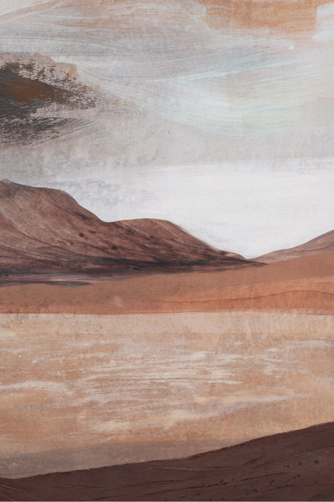 Desert schilderij 100x140cm - Bruin - Afbeelding 3
