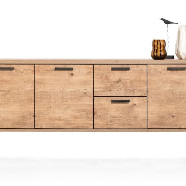 Perth, dressoir 230 cm - 3-deuren + 2-laden