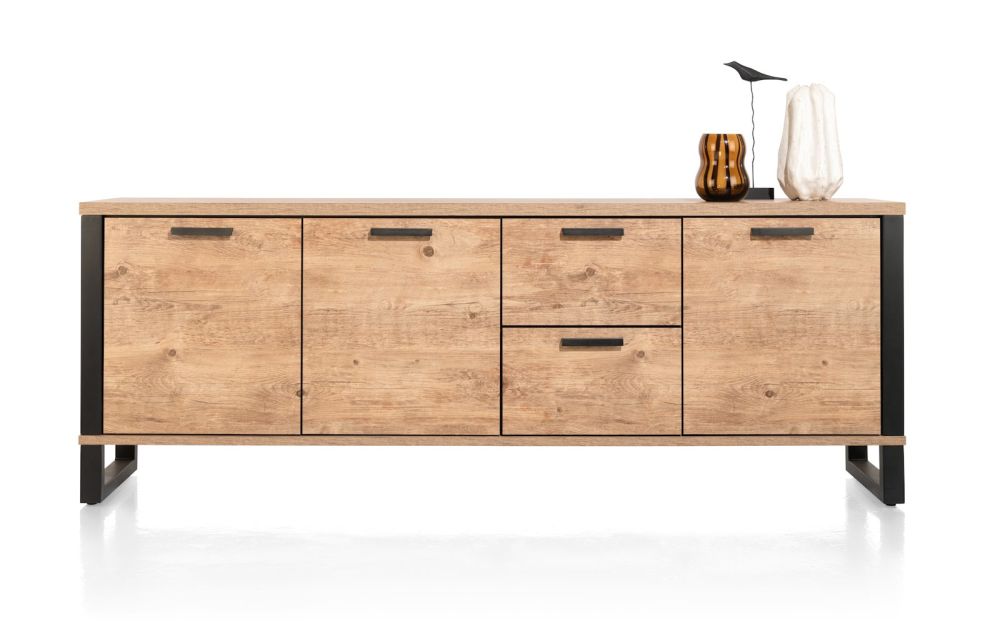 Perth, dressoir 230 cm - 3-deuren + 2-laden