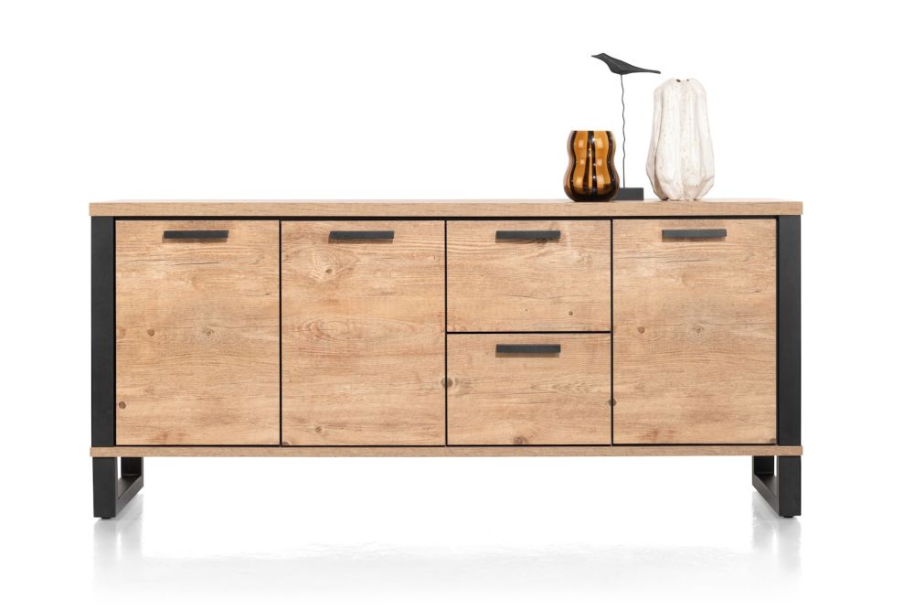 Perth, dressoir 190 cm - 3-deuren + 2-Laden