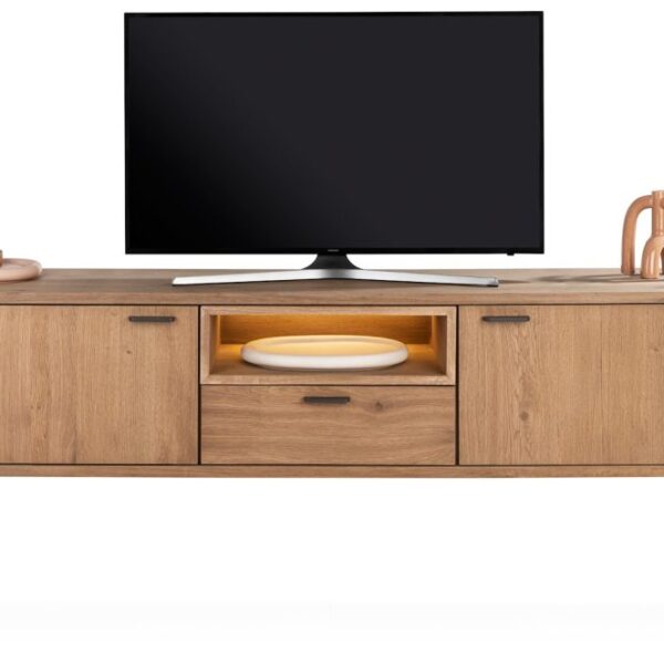 image Zade, lowboard 170 cm - 2-deuren + 1-lade + 1-niche (+ LED)