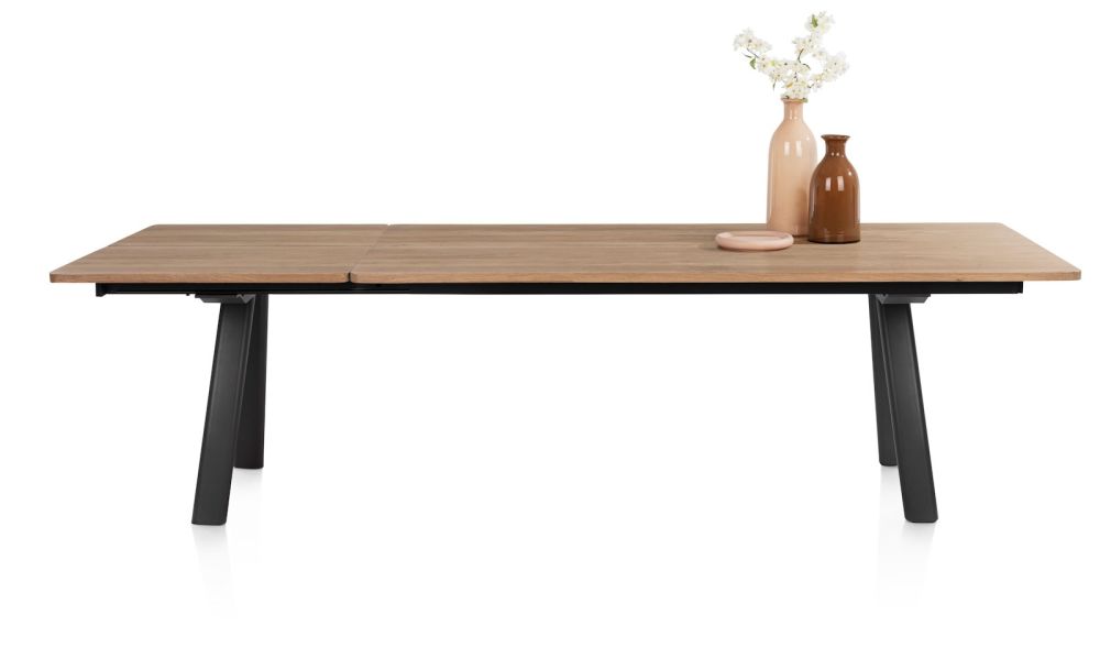 Zade, uitschuiftafel 200 (+ 80) x 100cm - onderstel gaat mee naar buiten