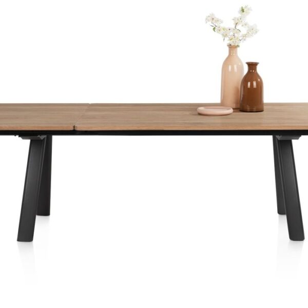 Zade, uitschuiftafel 170 (+ 60) x 100cm - onderstel gaat mee naar buiten
