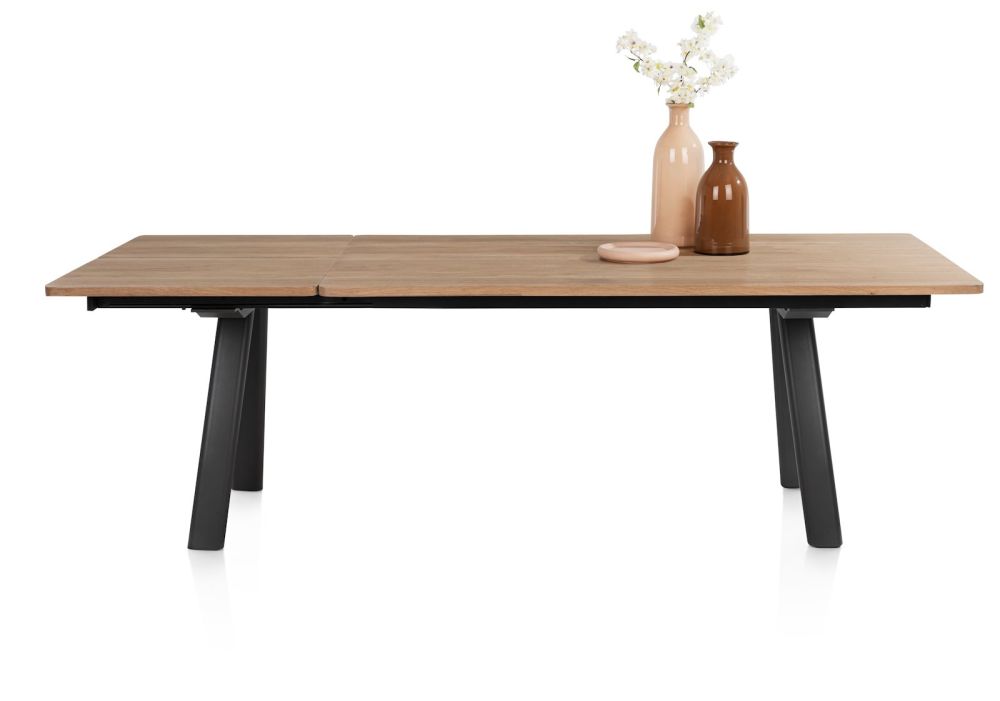 Zade, uitschuiftafel 170 (+ 60) x 100cm - onderstel gaat mee naar buiten