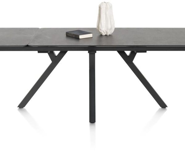 Perth, uitschuiftafel 170 (+ 60 cm.) x 100 cm - uitschuif uiteinde