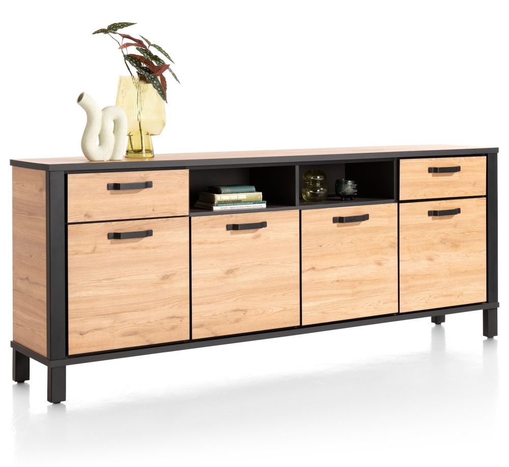 Sardinie, dressoir 220 cm - 4-deuren + 2-laden + 2-niches - Afbeelding 11