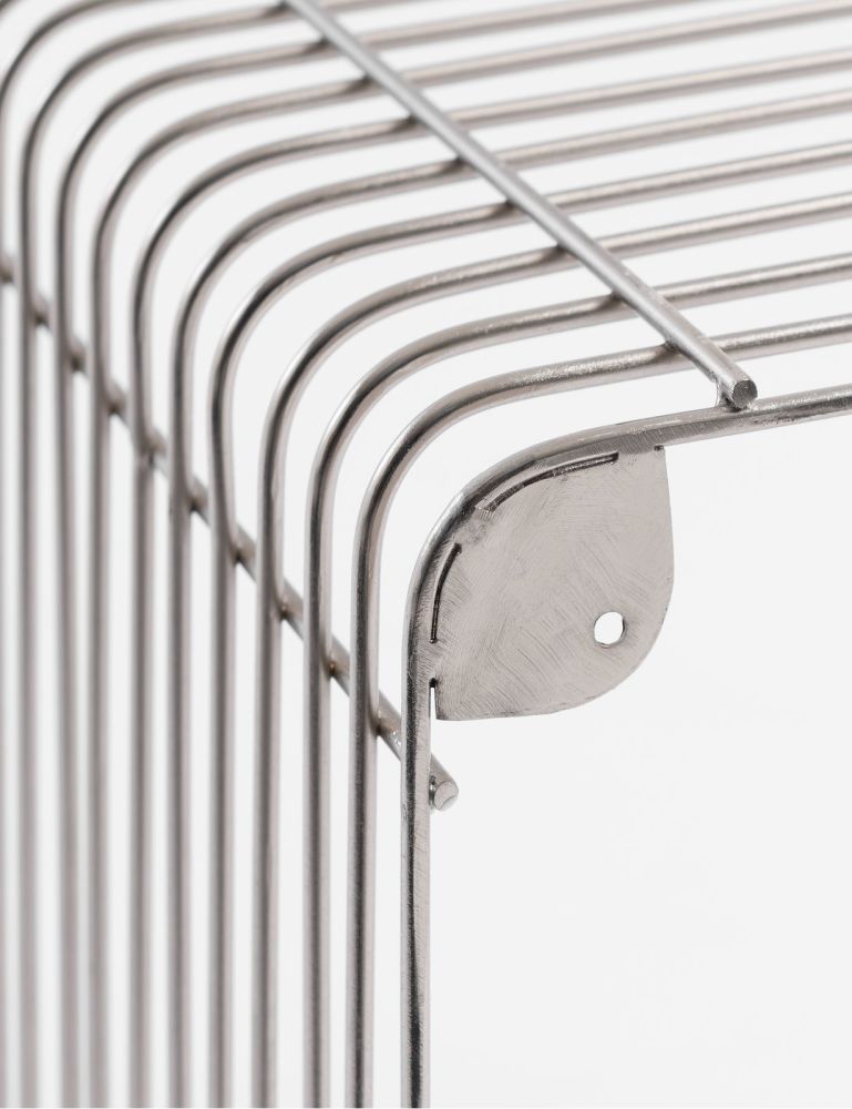 Gus set van 2 wandrekken H35-40cm - Zilver - Afbeelding 2