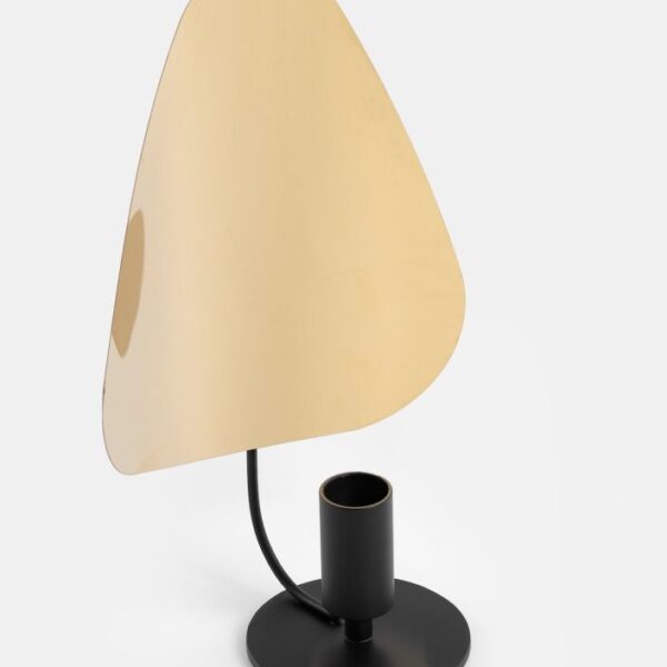 Bea kandelaar H20cm - Zwart/Goud