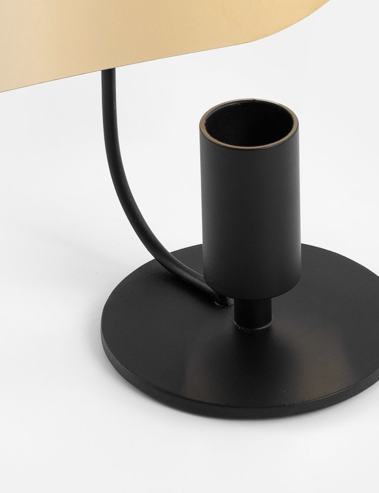 Bea kandelaar H20cm - Zwart/Goud - Afbeelding 3
