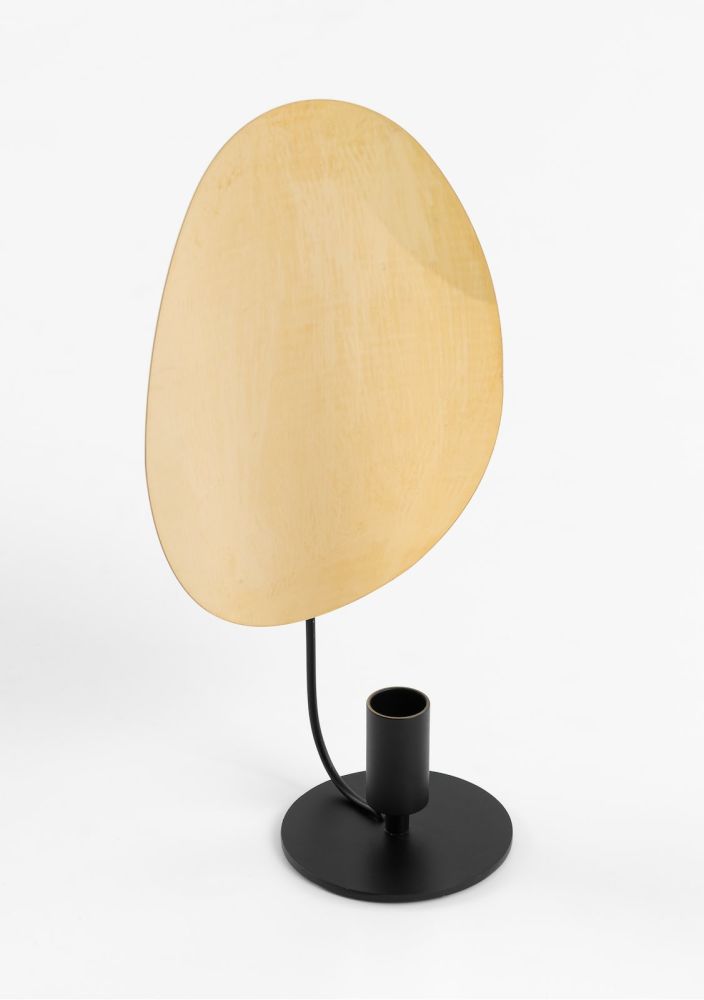 Bea kandelaar H30cm - Zwart/Goud