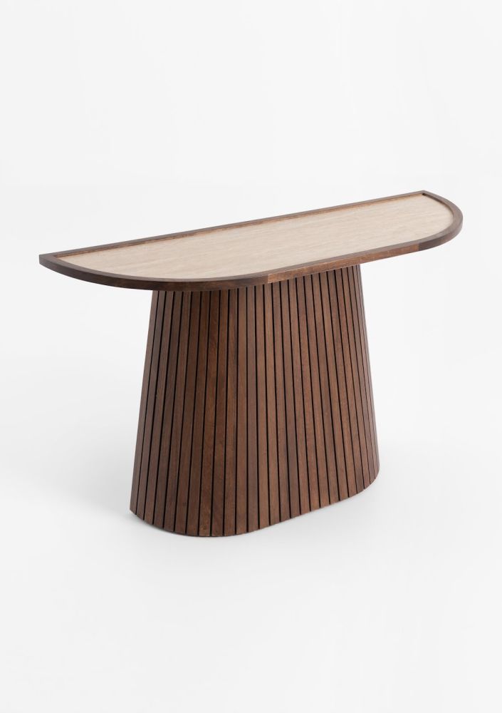 Cleo wandtafel H77cm - Bruin - Afbeelding 2