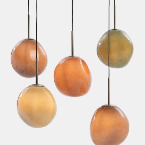 Abby hanglamp 5*E27 - Multikleur