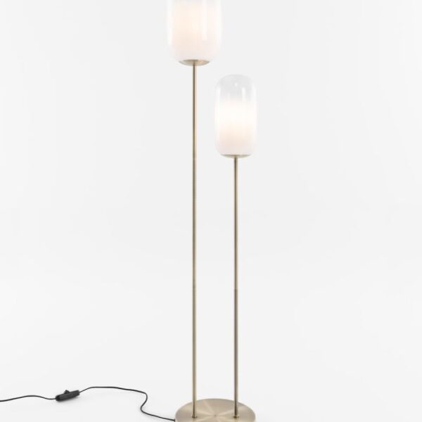 Milky vloerlamp 2*E27 - Wit
