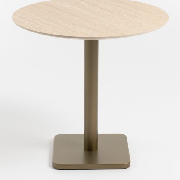 image Brest bistrotafel Travertine D80cm