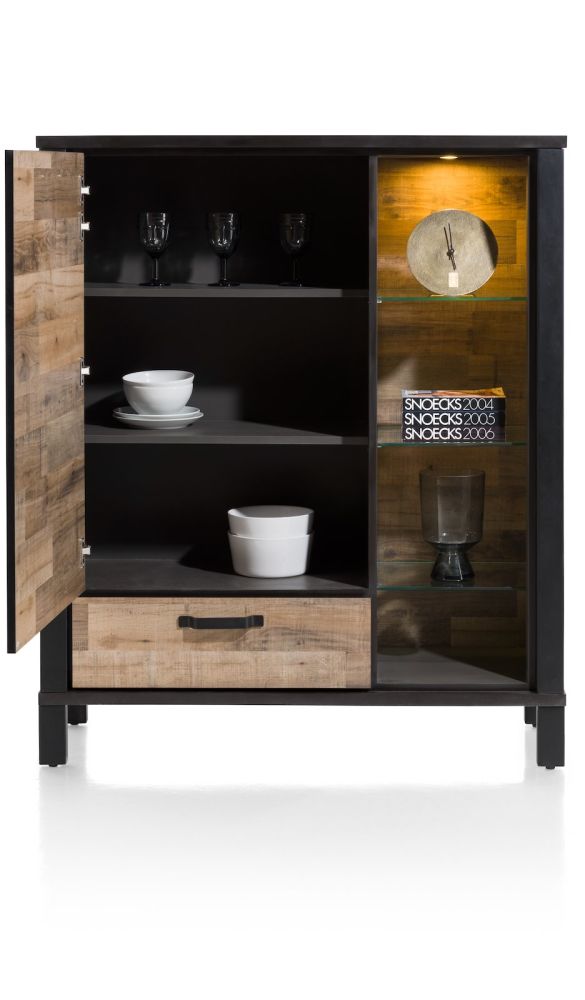 Sardinie, highboard 115 cm - 1-deur + 1-lade (+ LED) - Afbeelding 8