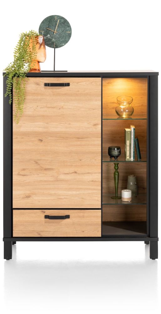 Sardinie, highboard 115 cm - 1-deur + 1-lade (+ LED) - Afbeelding 9