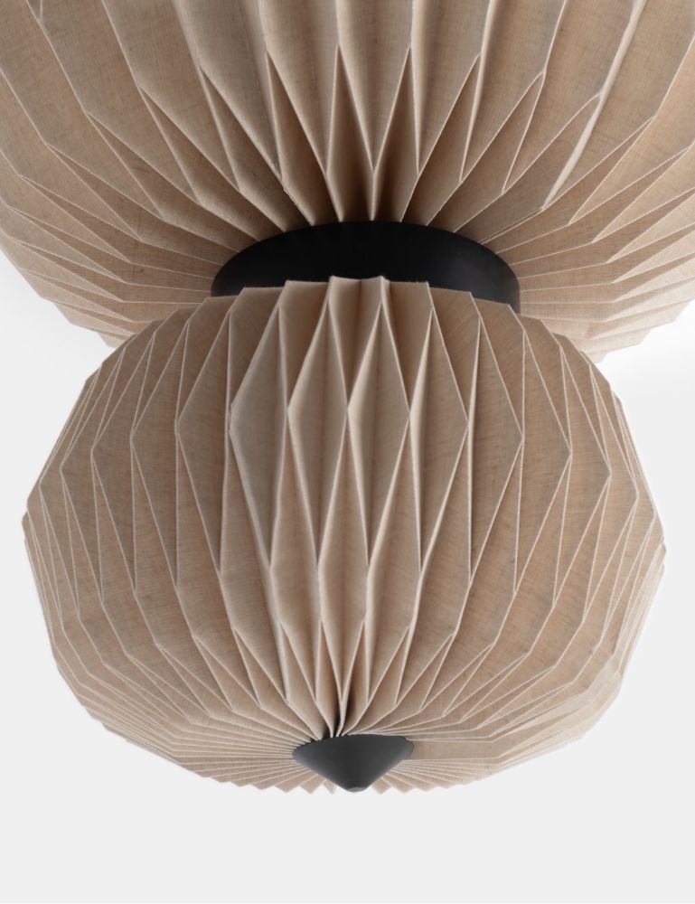Rikke hanglamp 2*E27 D60cm - Beige - Afbeelding 7