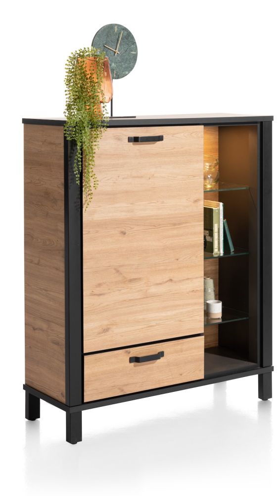 Sardinie, highboard 115 cm - 1-deur + 1-lade (+ LED) - Afbeelding 10